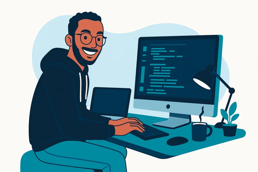 Développeur freelance illustration